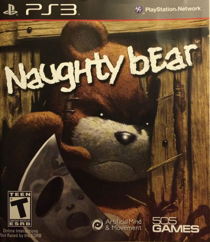Naughty Bear box art for Playstation 3